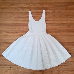 Bebe Flared Sleveless Sweater Dress